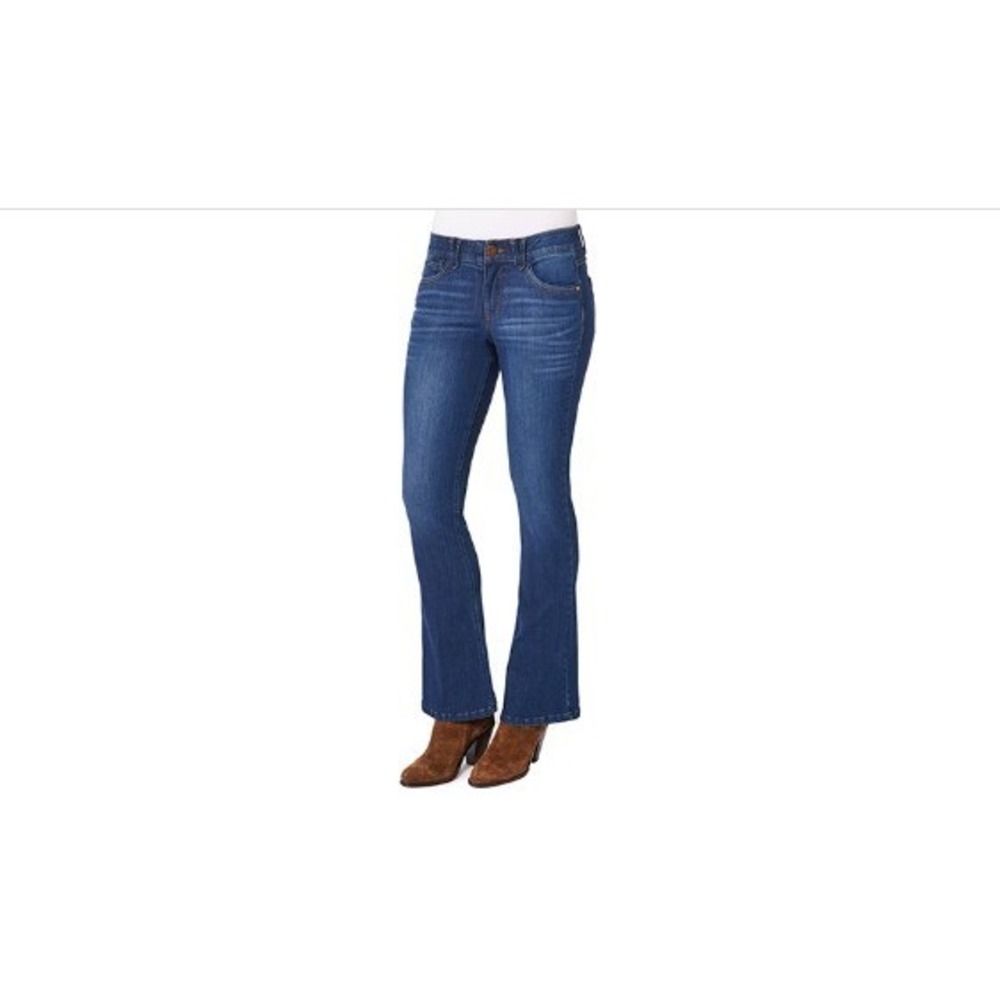 Democracy Jeans Womens 12 Blue Cotton Blend Stretch Mid-Rise Bootcut NWT